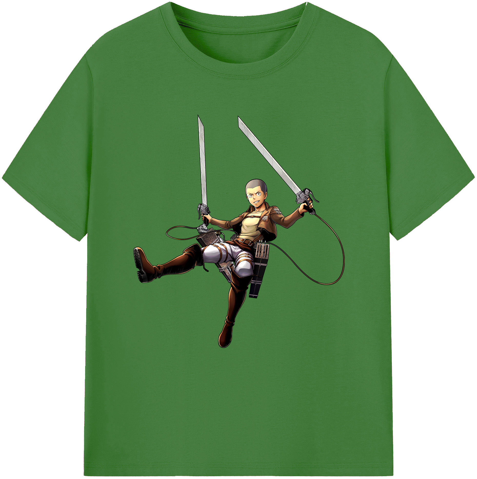 （画像用） 進撃の巨人 コニー·スプリンガー Attack on Titan Connie Springer レディースカジュアルプリントTシャツ（綿100％）